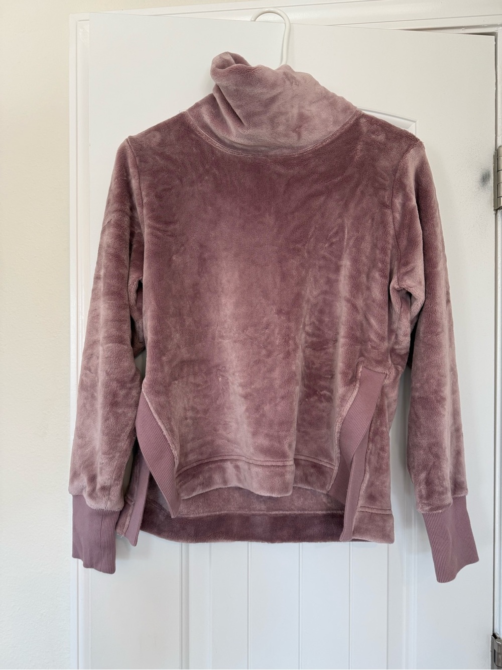Athleta Plush Funnel Neck Sweater - Mauve Pink